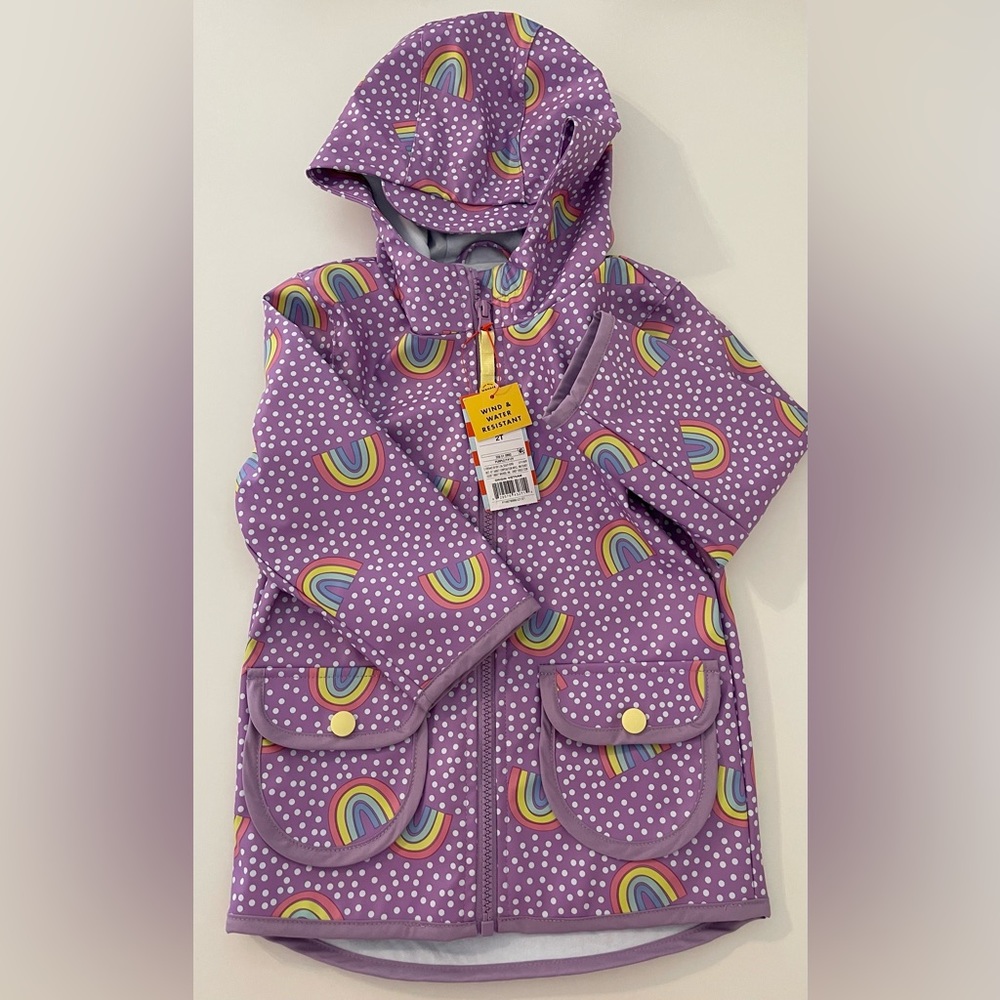 Cat and jack rainbow raincoat